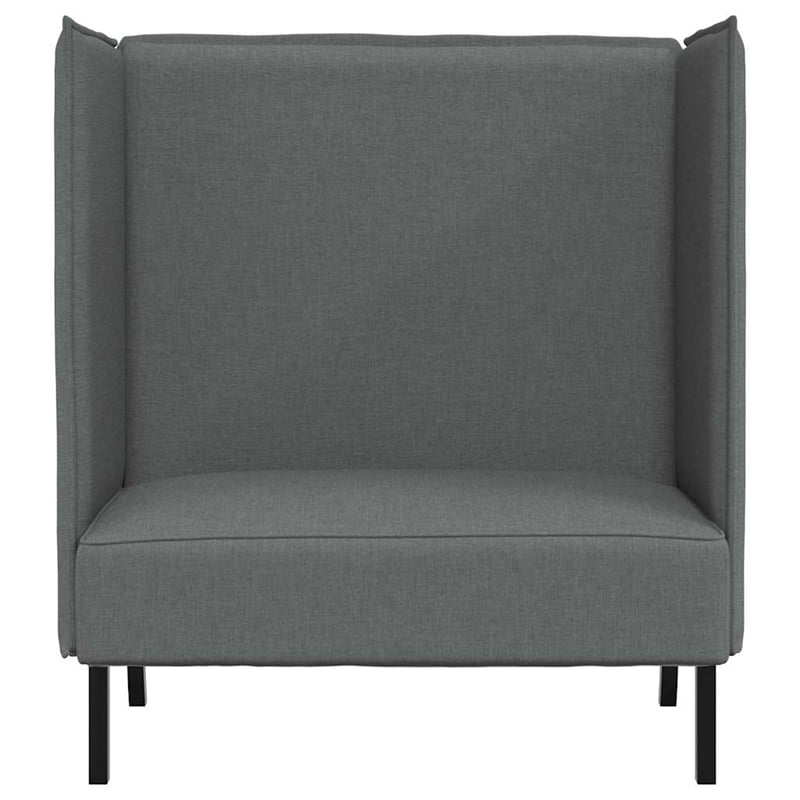 Vidaxl Highback Sofa in Dark Gray