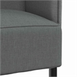 Vidaxl Highback Sofa in Dark Gray