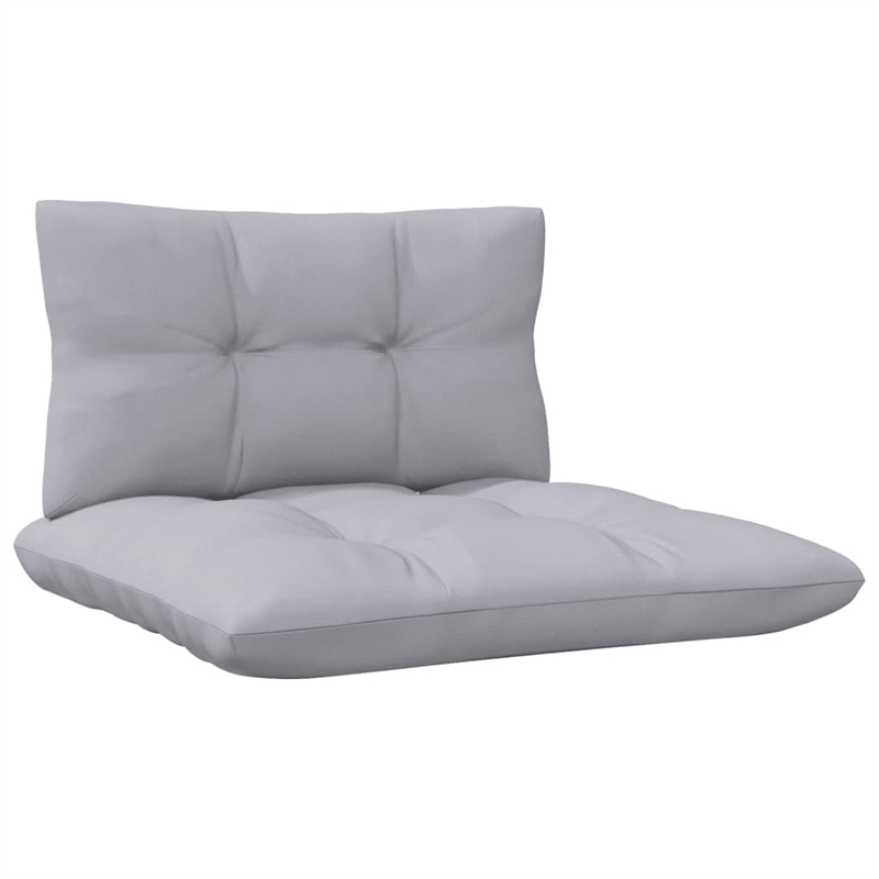 vidaXL 2-Seater Garden Sofa in Gray & Natural Wood