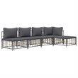 vidaXL Garden Lounge Set in Anthracite/Gray