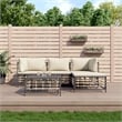 vidaXL Garden Lounge Set in Anthracite & Beige