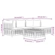 vidaXL Garden Lounge Set in Anthracite & Beige