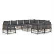 vidaXL Garden Lounge Set Set of 11 in Anthracite & Dark Grey