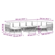 vidaXL Garden Lounge Set Set of 10 in Anthracite
