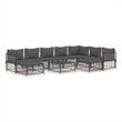vidaXL Garden Lounge Set Set of 10 in Anthracite