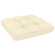 vidaXL 4-Seater Solid Pinewood Garden Sofa in Honey Brown & Cream
