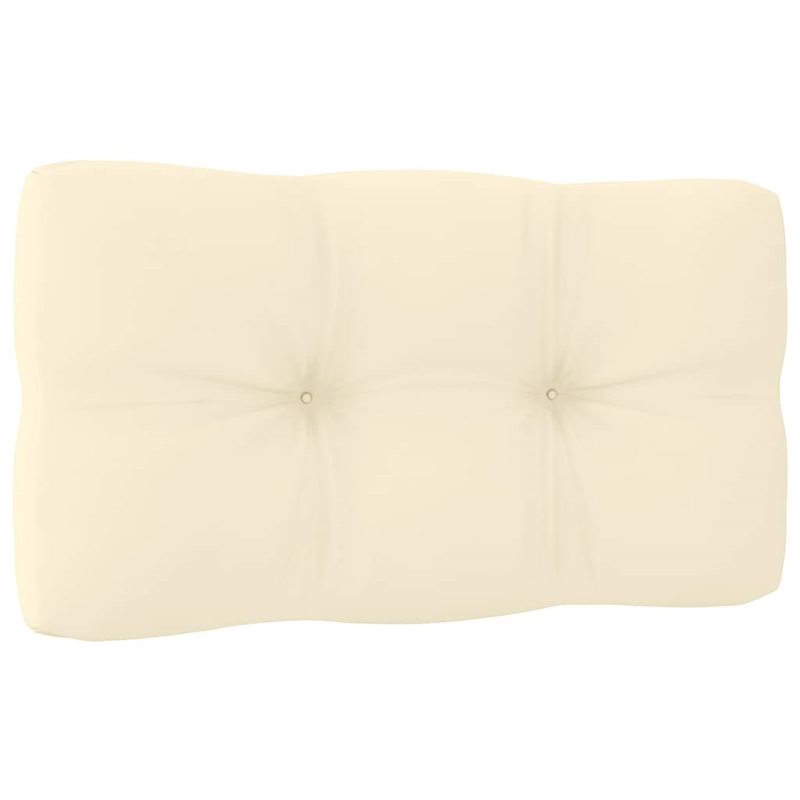 vidaXL 4-Seater Solid Pinewood Garden Sofa in Honey Brown & Cream