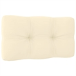 vidaXL 4-Seater Solid Pinewood Garden Sofa in Honey Brown & Cream