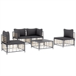 vidaXL Garden Lounge Set in Anthracite/Gray