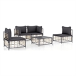 vidaXL Garden Lounge Set in Anthracite/Gray