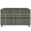 vidaXL Poly Rattan Medium Adjustable Feet Patio Lounge Set Grey