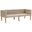 vidaXL Garden Sofa in Beige & Anthracite