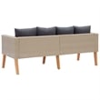 vidaXL Garden Sofa in Beige & Anthracite