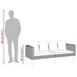 vidaXL Garden Sofa in Beige & Anthracite