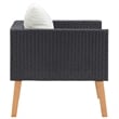 vidaXL Single Seat Modular Garden Sofa in Black