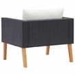 vidaXL Single Seat Modular Garden Sofa in Black