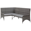 vidaXL Garden Sofa Set of 2 in Gray