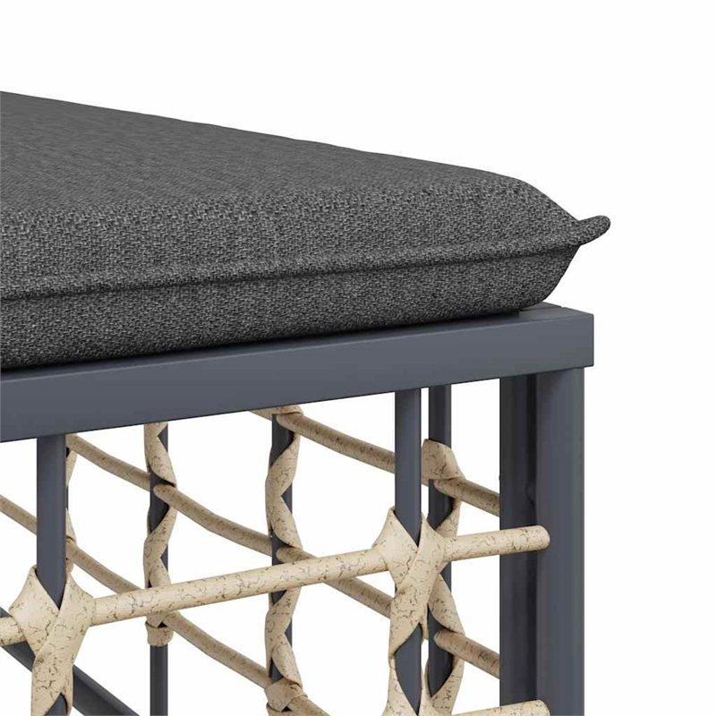 vidaXL Garden Lounge Set Set of 5 in Anthracite