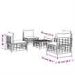 vidaXL Garden Lounge Set Set of 5 in Anthracite