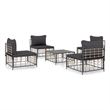 vidaXL Garden Lounge Set Set of 5 in Anthracite