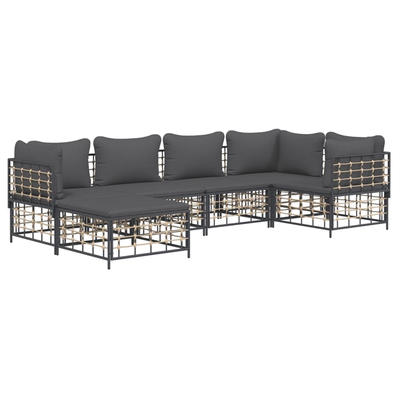 vidaXL Garden Lounge Set in Anthracite/Gray