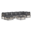 vidaXL Garden Lounge Set in Anthracite/Gray
