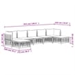 vidaXL Garden Lounge Set in Anthracite & Beige