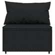 vidaXL Patio Lounge Set in Black