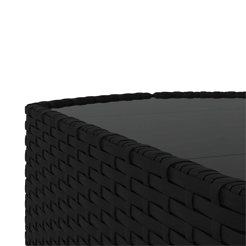 vidaXL Patio Lounge Set in Black