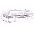 vidaXL Solid Acacia Wood 6 Piece Set Pallet Sofa Set in Natural Wood
