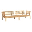 vidaXL Solid Acacia Wood Pallet Corner Sofa in Natural