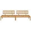vidaXL Solid Acacia Wood Medium Garden Pallet Middle Sofa in Natural Wood