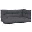 vidaXL Solid Acacia Wood & Polyester Pallet Corner Sofa in Charcoal