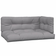 vidaXL Pallet Corner Sofa in Grey Cushion And Natural Wood