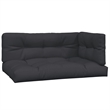 vidaXL Solid Acacia Wood 4 Piece Patio Pallet Sofa Set With Black Cushions