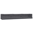 vidaXL Solid Acacia Wood Large With Cushions Pallet Sofa Set in Anthracite