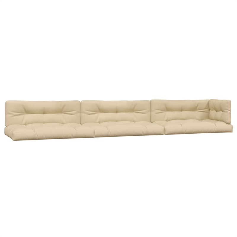 vidaXL Solid Acacia Wood Large Patio Pallet Sofa Set in Natural Wood
