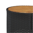 vidaXL Patio Sofa in Black & Cream With White Frame
