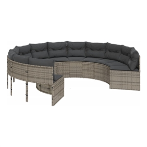 vidaXL Patio Sofa in Gray