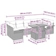 vidaXL 8 Piece Beige Garden Sofa Set With Cushions in Cream
