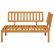 vidaXL Solid Acacia Wood Medium Modular Pallet Sofa in Natural Wood