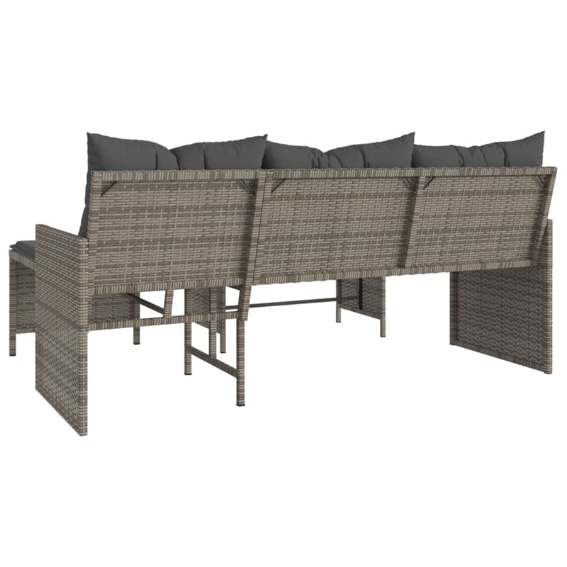vidaXL Garden Sofa With Removable Covers Contemporary Durable Design