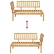 vidaXL Solid Acacia Wood Modular Garden Pallet Corner Sofa in Brown