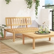 vidaXL Solid Acacia Wood Pallet Middle Sofa in Natural Wood