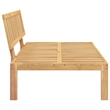 vidaXL Solid Acacia Wood Pallet Middle Sofa in Natural Wood