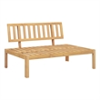 vidaXL Solid Acacia Wood Pallet Middle Sofa in Natural Wood