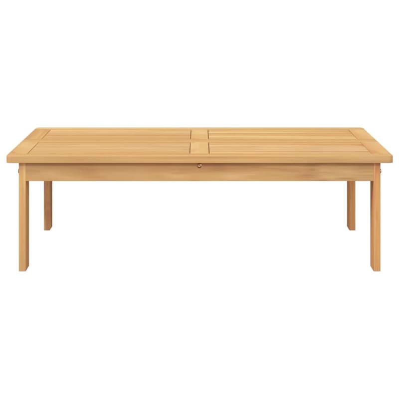 vidaXL Solid Acacia Wood Standard Durable Garden Table in Natural Wood