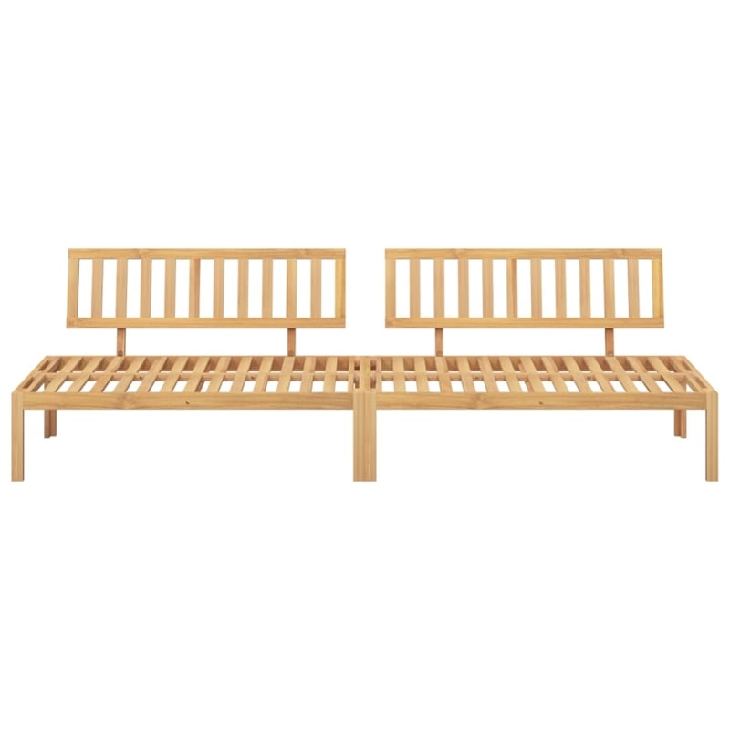 vidaXL Solid Acacia Wood Medium Modular Pallet Sofa in Natural Wood