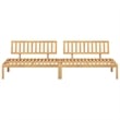 vidaXL Solid Acacia Wood Medium Modular Pallet Sofa in Natural Wood