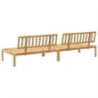 vidaXL Solid Acacia Wood Medium Modular Pallet Sofa in Natural Wood